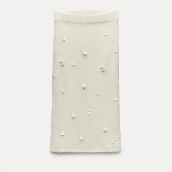 ZARA Alpaca Blend Midi Skirt - Picture 11 of 16